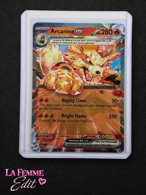 Pokemon Card Arcanine EX 032/198 Double Rare Holo